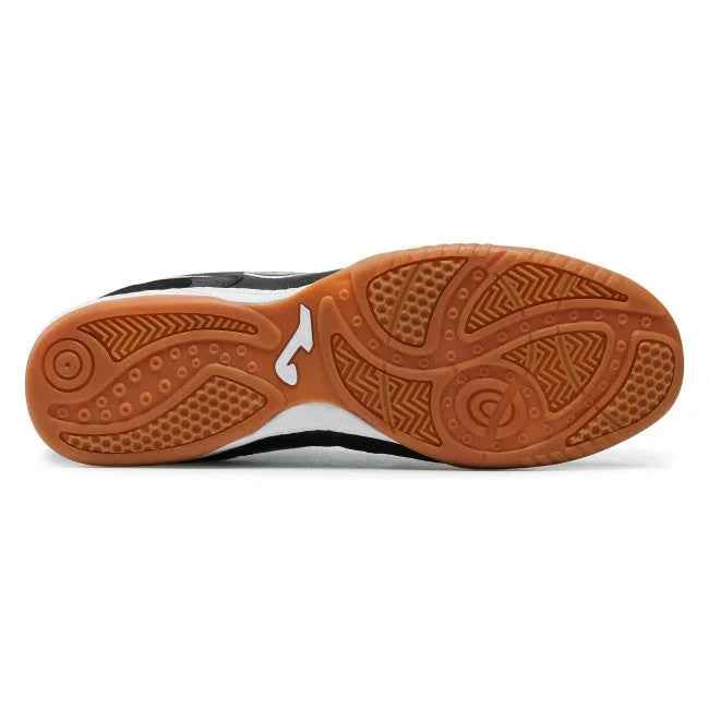 Joma Top Flex Black 2121 indoor futsal shoe in black with white Joma branding