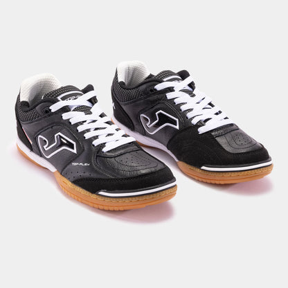 Joma Top Flex Black 2121 futsal shoe, medial side view