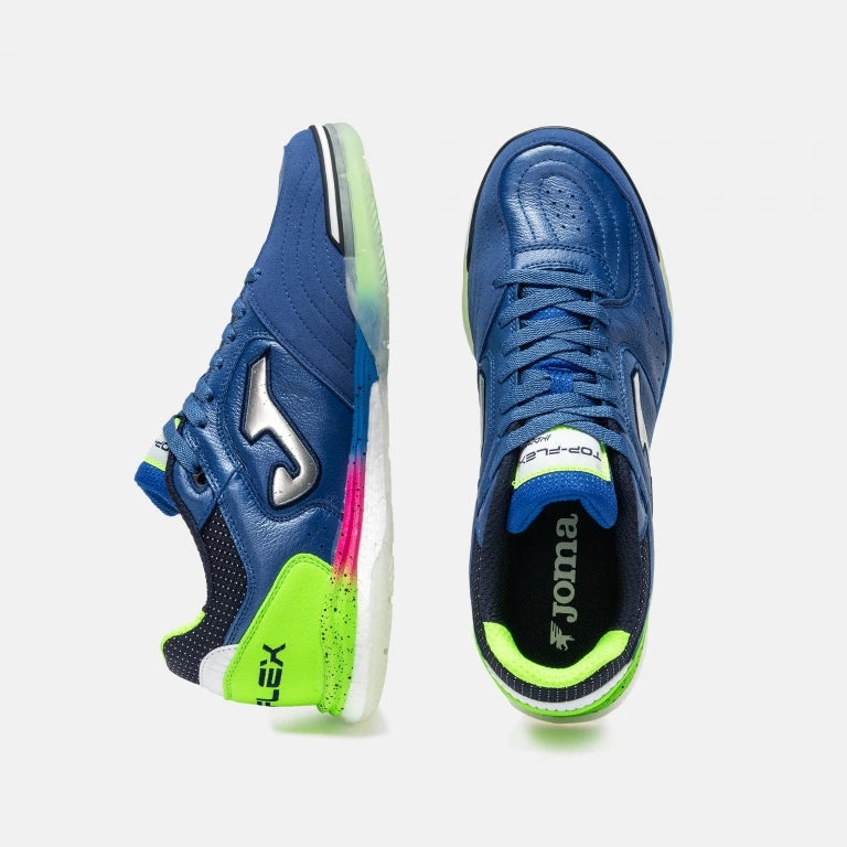 Joma Top Flex Rebound Royal Blue 2604 futsal shoe, rubber outsole