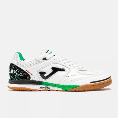 Joma Top Flex Rebound White 2632 futsal shoe, lateral side view