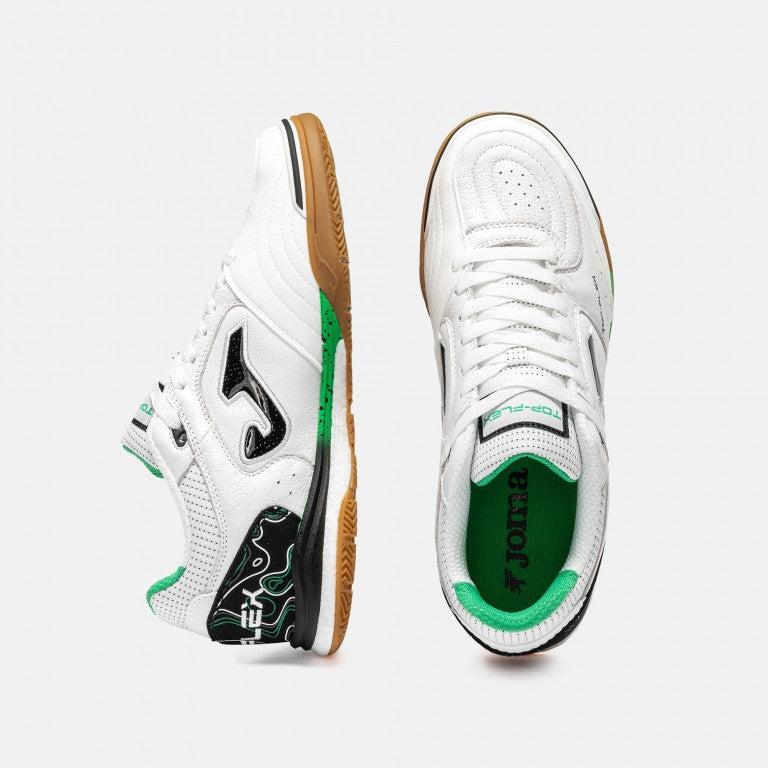 Joma Top Flex Rebound White 2632 futsal shoe, gum rubber outsole