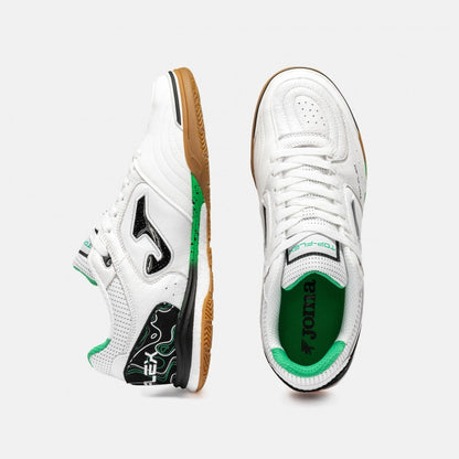 Joma Top Flex Rebound White 2632 futsal shoe, gum rubber outsole